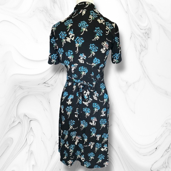 Vtg ‘95 Anna Sui “Bérard Face” Print Dress Size Petite - Picture 9 of 16